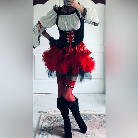 Black, faux,suede corset, Bustiers, vest, with faux white stitching detail szS-M - Picture 15 of 16